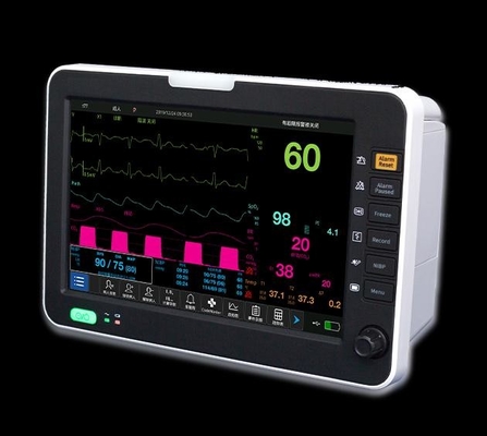 Vitavue 10 पोर्टेबल रोगी मॉनिटर, पूर्ण चमक 240V अस्पताल निगरानी प्रणाली