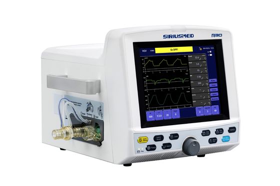 एयर कंप्रेसर के साथ 10.4'' Tft डिस्प्ले R30 सीरियसमेड वेंटीलेटर
